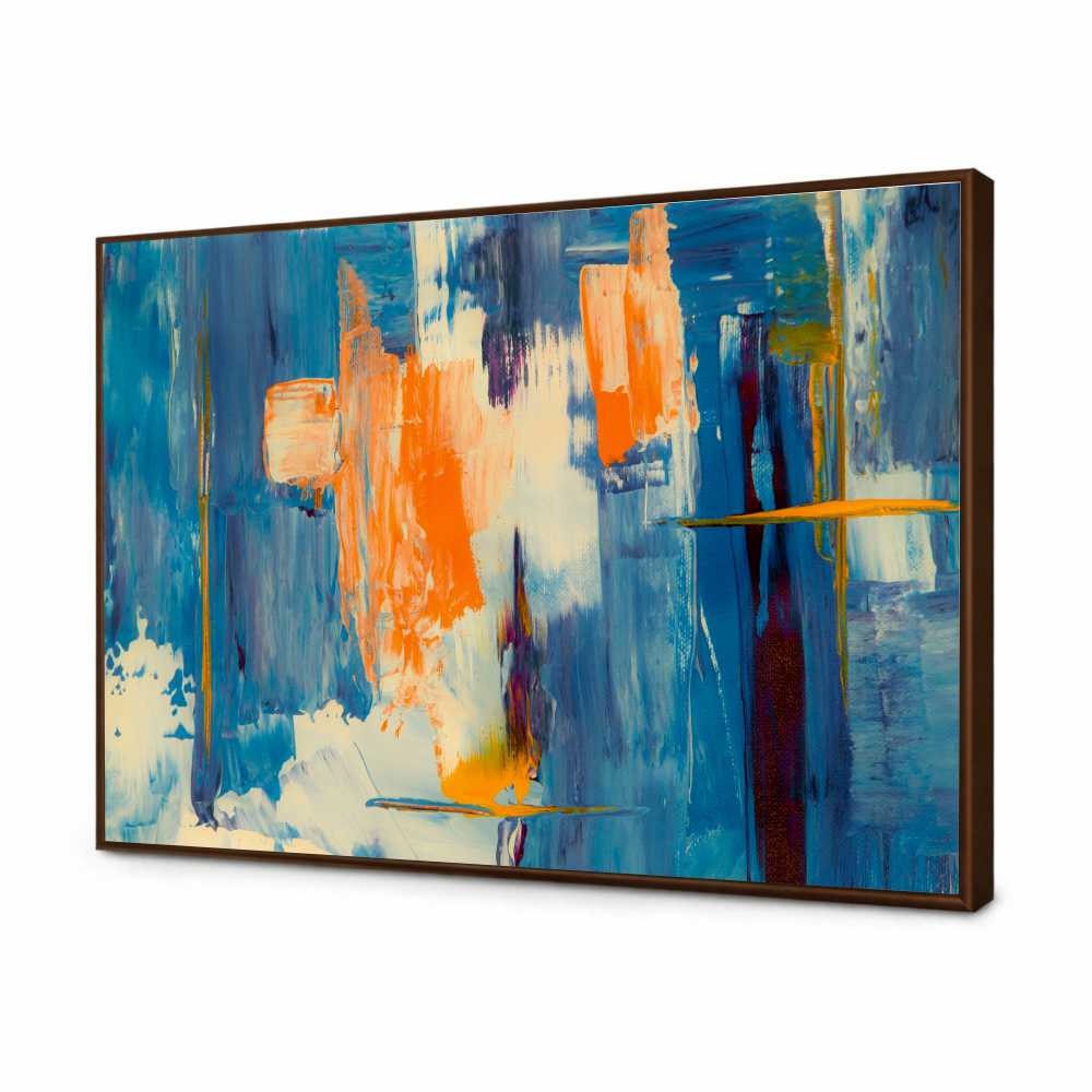 Quadro Decorativo Abstrato Pinceladas Artisticas Coloridas